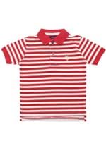 Ficha técnica e caractérísticas do produto Camiseta U.S. Polo Menino Listrada Vermelha