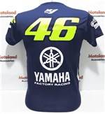 Camiseta Yamaha Valentino Rossi VR 46 Moto GP Dry Fit Azul C3A
