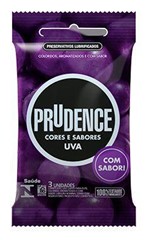 Ficha técnica e caractérísticas do produto Camisinha Preservativo Prudence Uva 3 Unidades
