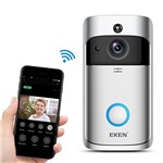 Ficha técnica e caractérísticas do produto Campainha de Vídeo Câmera Eken Doorbell 2 HD 720p Wifi Tempo Real Smartphone Áudio Visão Noturna Pir