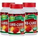Ficha técnica e caractérísticas do produto Camu-Camu 60 Cápsulas de 500mg Kit com 3 Frascos - Sem Sabor - 180 Cápsulas
