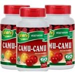 Ficha técnica e caractérísticas do produto Camu-Camu 60 Cápsulas de 500Mg Kit com 3 Frascos