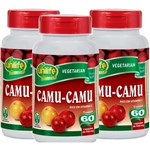 Ficha técnica e caractérísticas do produto Camu-Camu 60 Cápsulas de 500mg Kit com 3 Frascos