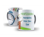 Ficha técnica e caractérísticas do produto Caneca De Porcelana Personalizada 325ml Professora_parabens