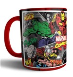 Ficha técnica e caractérísticas do produto Caneca de Porcelana Vingadores Avengers - Live Comics