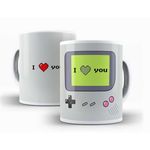Ficha técnica e caractérísticas do produto Caneca I Love You: Game Boy