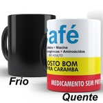 Ficha técnica e caractérísticas do produto Caneca Mágica Engraçada Café Remédio 06