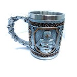 Caneca Medieval Cavaleiro Templário Coleção Presente Mug 3D