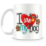 Ficha técnica e caractérísticas do produto Caneca Personalizada Porcelana I Love My Dog (Mod.2)