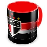 Ficha técnica e caractérísticas do produto Caneca Personalizada Porcelana São Paulo Futebol Clube - Vermelha