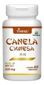 Ficha técnica e caractérísticas do produto Canela Chinesa 60 Cápsulas 420mg - Tiaraju