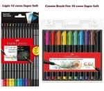 Ficha técnica e caractérísticas do produto Caneta Brush 10 Cores + Lápis Color 12 Cores Super Soft Faber Castell