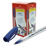 Ficha técnica e caractérísticas do produto Caneta Esferográfica Ponta Media Trilux Azul - Caixa com 50 Unidades - Faber Castell