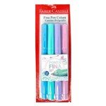 Ficha técnica e caractérísticas do produto Caneta Fine Pen 4 Cores Pastel 0.4 - Faber Castell