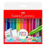 Ficha técnica e caractérísticas do produto Caneta Fine Pen Colors Faber Castell 12 Cores - Faber-castell