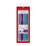 Ficha técnica e caractérísticas do produto Caneta Fine Pen Colors Faber Castell - com 4 Cores - Faber-Castell