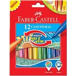 Ficha técnica e caractérísticas do produto Canetinha 12 Cores Vai e Vem Faber-castell - Faber Castell