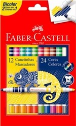 Ficha técnica e caractérísticas do produto Caneta Hidrografica 24 Cores Bicolor Faber Castell - Faber-Castell
