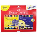 Ficha técnica e caractérísticas do produto Caneta Hidrográfica 48 Cores Bicolor Faber Castell