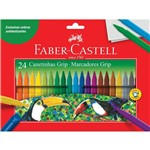 Ficha técnica e caractérísticas do produto Caneta Hidrográfica Colour Grip Faber Castell 24 Cores