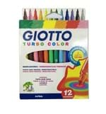 Ficha técnica e caractérísticas do produto Caneta Hidrografica Turbo Color Giotto 12 Cores