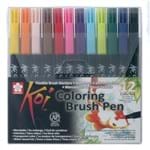Ficha técnica e caractérísticas do produto Caneta Koi Coloring Brush Pen Estojo 12 Cores Sakura
