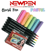Ficha técnica e caractérísticas do produto Caneta Pincel Brush Pastel Mariana Collyer com 6 Newpen