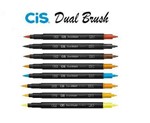 Ficha técnica e caractérísticas do produto Caneta Pincel Dual Brush Pen Aquarelável Cis C/8 Cores!!!