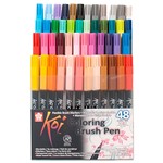 Ficha técnica e caractérísticas do produto Caneta Pincel Koi Coloring Brush Sakura com 48 Cores - XBR-48 - SAKURA