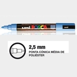 Ficha técnica e caractérísticas do produto Caneta Posca Uniball Ponta 2,5 mm PC-5M Un