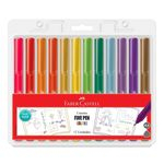 Ficha técnica e caractérísticas do produto Canetas Fine Pen Color - 12 Cores - Faber Castell