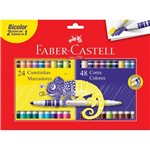 Ficha técnica e caractérísticas do produto Canetinha Bicolor Faber Castell 48 Cores - Faber-Castell