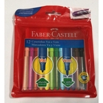 Ficha técnica e caractérísticas do produto Canetinha Faber Castel vai e vem 12 cores