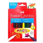 Ficha técnica e caractérísticas do produto Canetinha Hidrográfica 10+2 Cores Magic Faber Castell - Faber - Castell