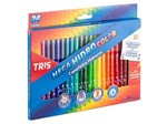 Ficha técnica e caractérísticas do produto Canetinha Mega Hidro Color 24 Cores Tris