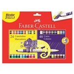 Ficha técnica e caractérísticas do produto Canetinhas Bicolor - 48 Cores - Faber Castell