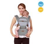 Ficha técnica e caractérísticas do produto Canguru Ergonômico 5Way Maxi Baby Hipseat (15kg) - Cinza