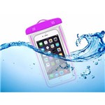 Capa a Prova D`agua Impermeável Roxa Clr para Celular Smartphone Iphone 7