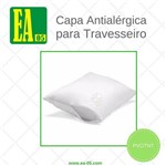 Capa Antialérgica para Alergicos, Travesseiro Impermeável Adulto - PVC/TNT - 50x90 Cm - com Ziper