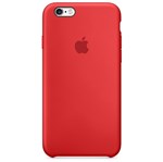 Ficha técnica e caractérísticas do produto Capa Capinha Case Aveludada Silicone Iphone 6 6s Plus Vermelho