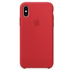 Ficha técnica e caractérísticas do produto Capa Capinha Case Aveludada Silicone Iphone X 10 Xs Vermelho