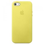Ficha técnica e caractérísticas do produto Capa Capinha Case Aveludada Silicone Iphone 5 5s se Amarelo