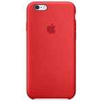 Ficha técnica e caractérísticas do produto Capa Capinha Case Silicone e Aveludada Encaixe Perfeito para Iphone 6 6s Plus Vermelho