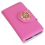 Ficha técnica e caractérísticas do produto Capa Carteira Couro Johari Pink Iphone 6 6s - Cellway