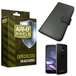 Ficha técnica e caractérísticas do produto Capa Carteira Motorola Moto Z - Armyshield