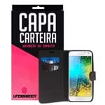 Ficha técnica e caractérísticas do produto Capa Carteira Preta Para Samsung Galaxy E5 - Underbody