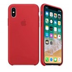 Ficha técnica e caractérísticas do produto Capa Case Capinha Silicone Aveludado Iphone X 10 Vermelho