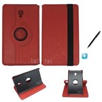 Ficha técnica e caractérísticas do produto Capa Case Galaxy Tab a 10.5´ - T590 Giratória 360 / Caneta Touch (Vermelho)
