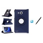 Ficha técnica e caractérísticas do produto Capa Case Galaxy Tab a 7.0 T280/T285 Giratória 360 / Caneta Touch (Azul)