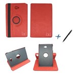 Ficha técnica e caractérísticas do produto Capa Case Galaxy Tab a Note - 10.1´ Giratória / Caneta Touch (Vermelho)